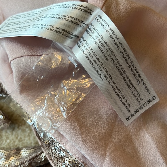 Gorgeous rose silver sequin dress size L, by C/MEO Collective - Picture 11 of 11